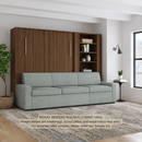 Wall Bed with Extended Sofa