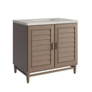James Martin Portland 36" Single Bathroom Vanity, Whitewashed Walnut