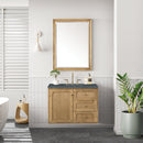 James Martin Laurent 36" Dual Mount Single Bathroom Vanity, Light Natural Oak