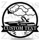Wake Boat Monogram