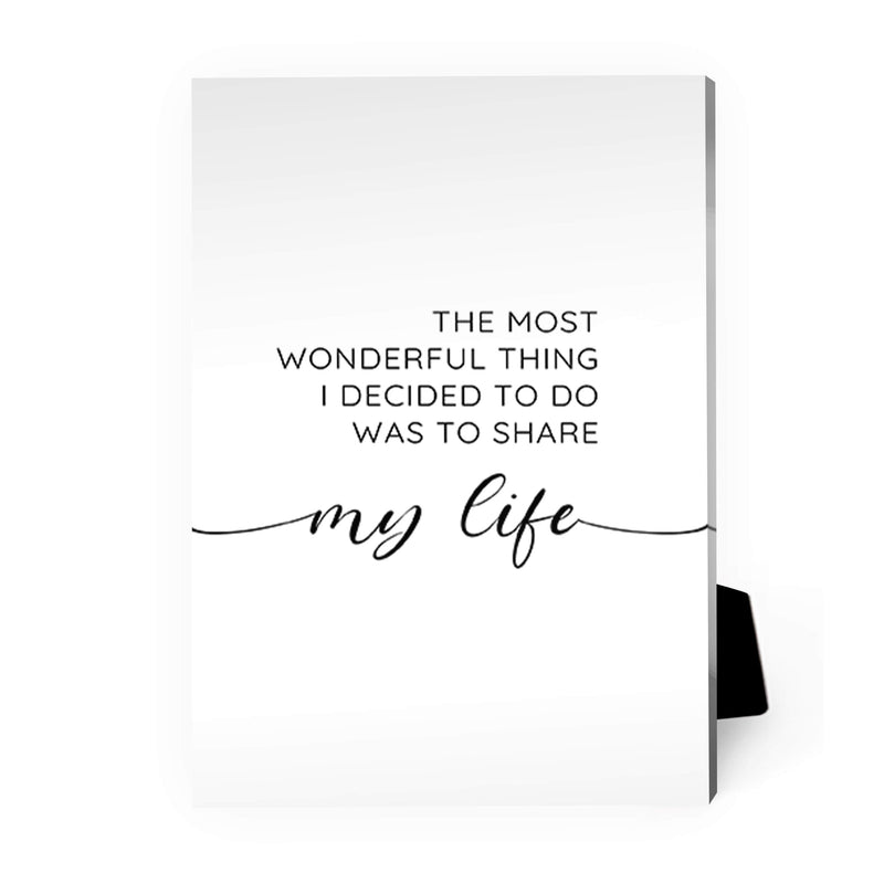 My Life With You Desktop Canvas