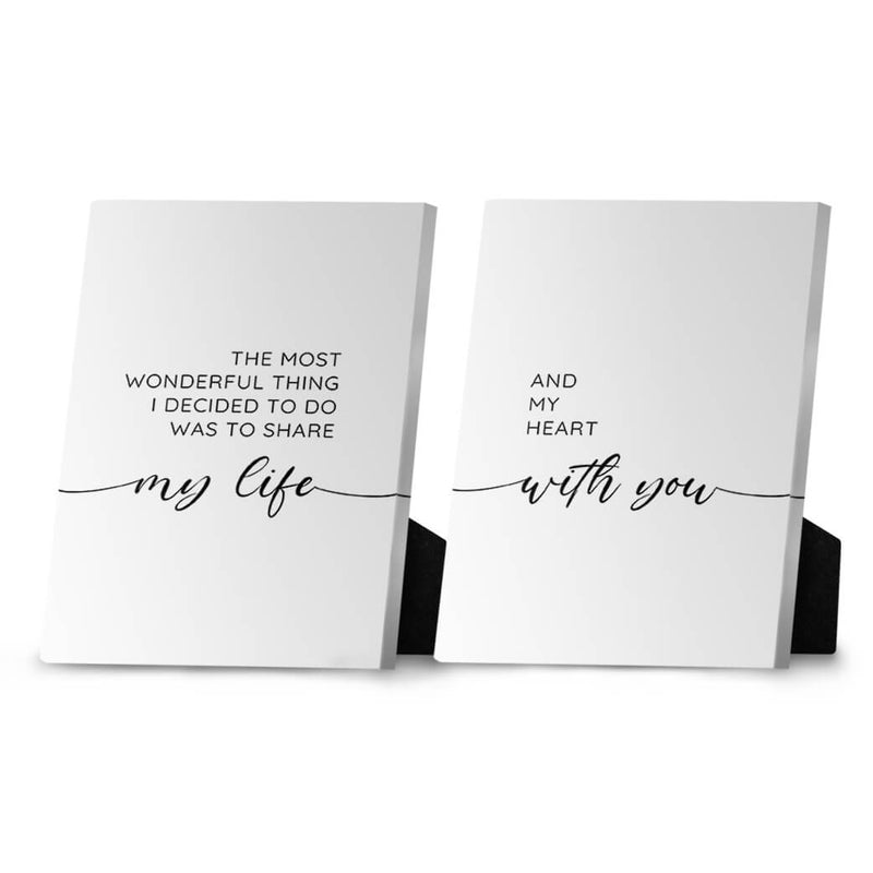 My Life With You Desktop Canvas