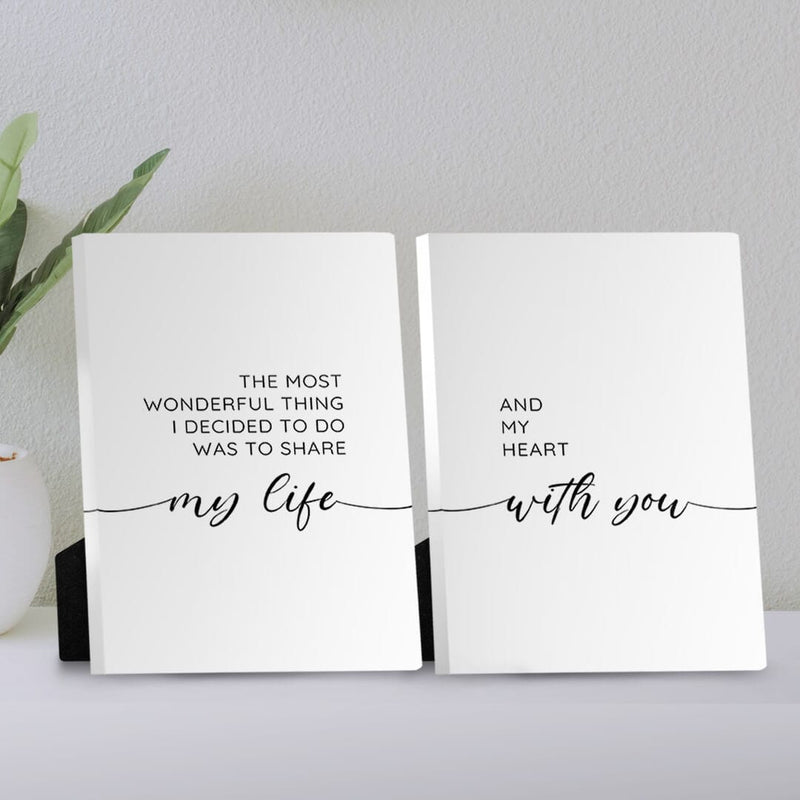 My Life With You Desktop Canvas