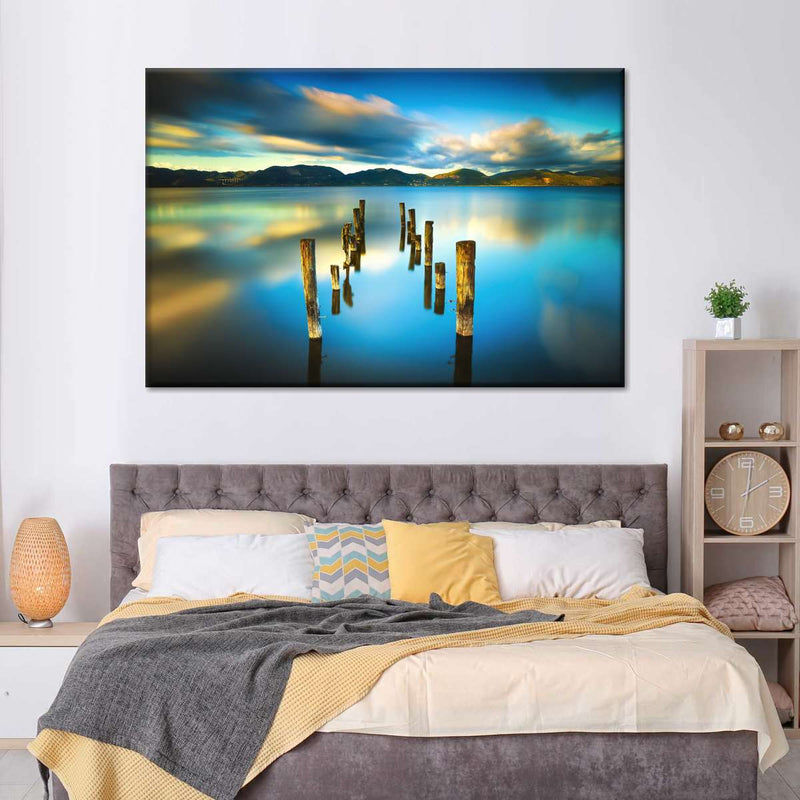 Massaciuccoli Lake Sunset Wall Art