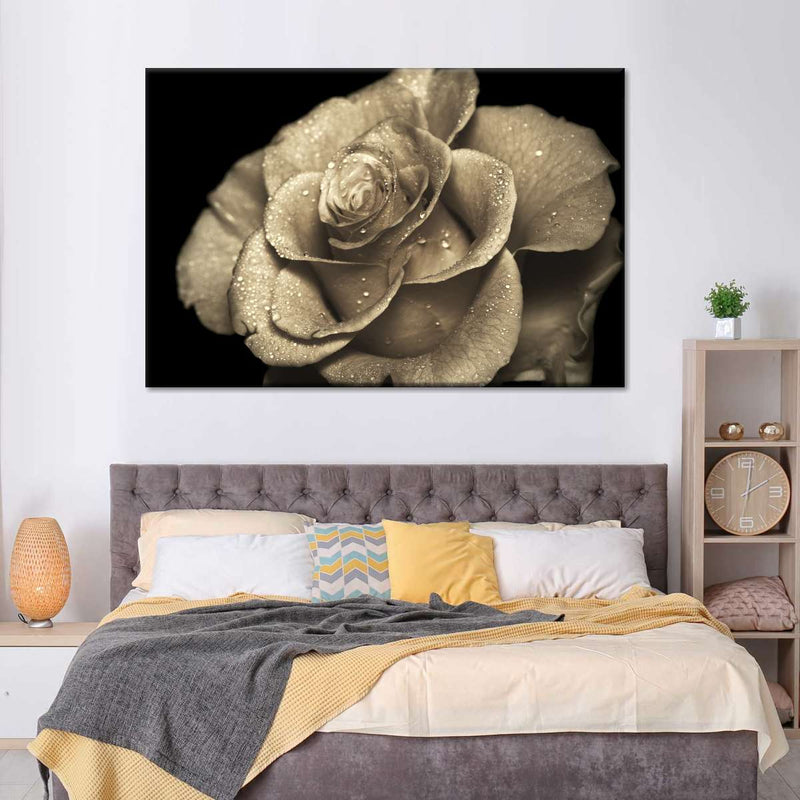 Retro Rose Wall Art