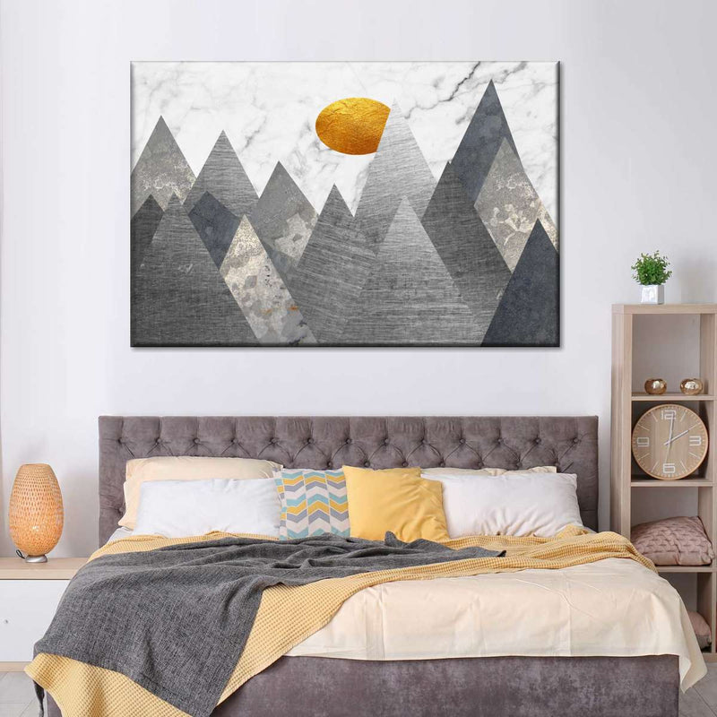 Geometric Himalayan Mountains Wall Art