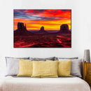 Monument Valley At Sunset Wall Art