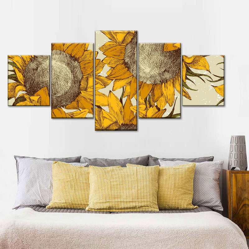 Yellow Sunflowers Wall Art