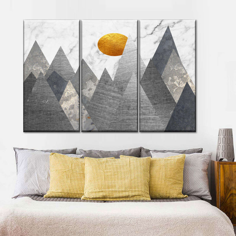 Geometric Himalayan Mountains Wall Art