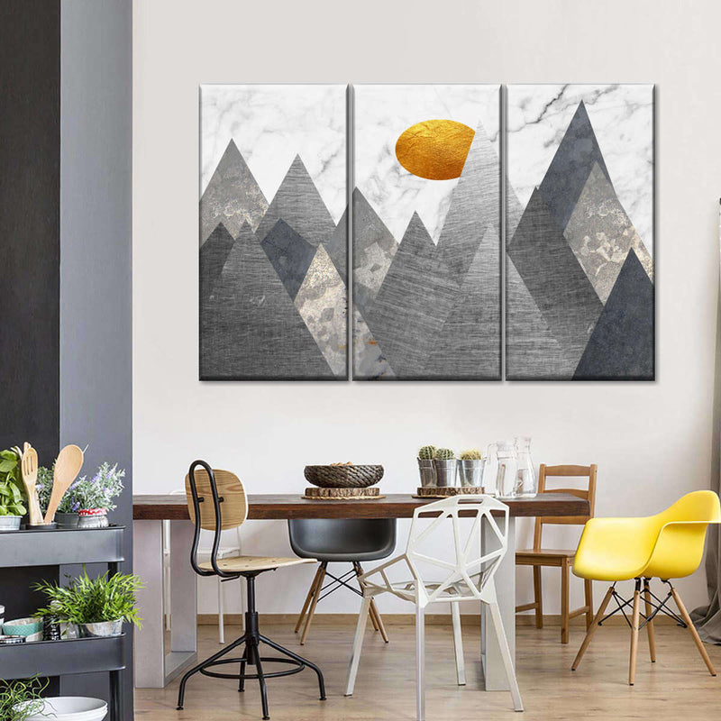 Geometric Himalayan Mountains Wall Art