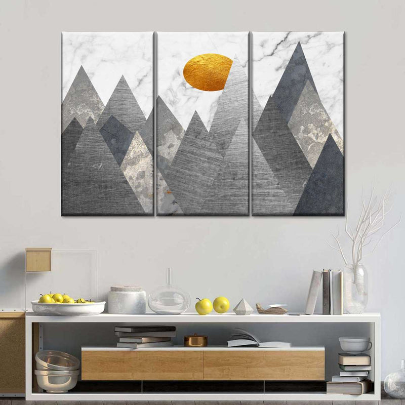 Geometric Himalayan Mountains Wall Art