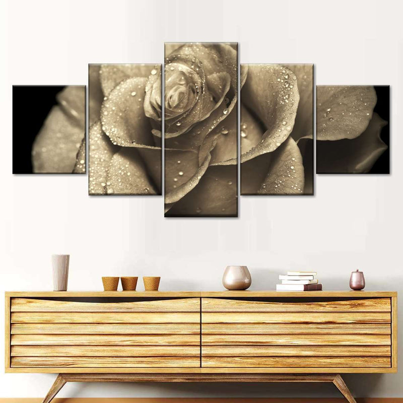 Retro Rose Wall Art