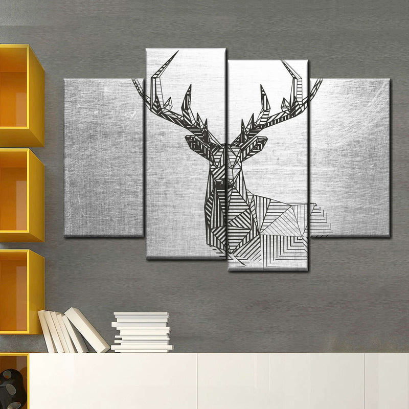 Geometric Deer Wall Art