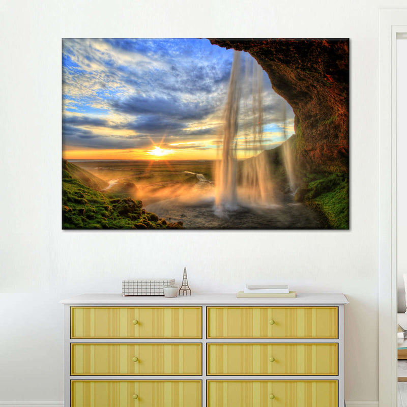 Mountain Waterfall Wall Art