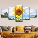 Golden Sunflower Wall Art