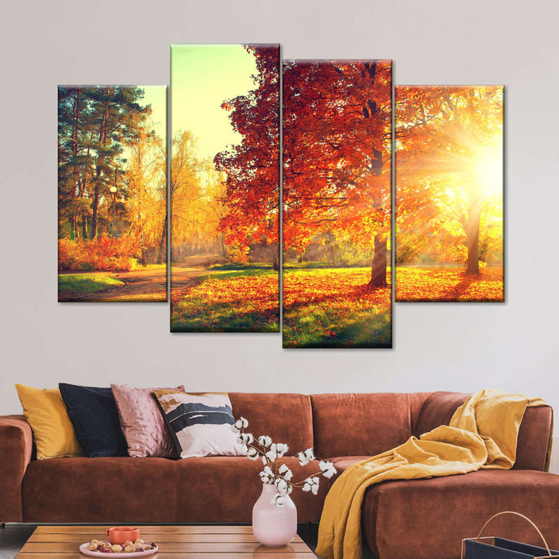 Autumn Sunset Wall Art