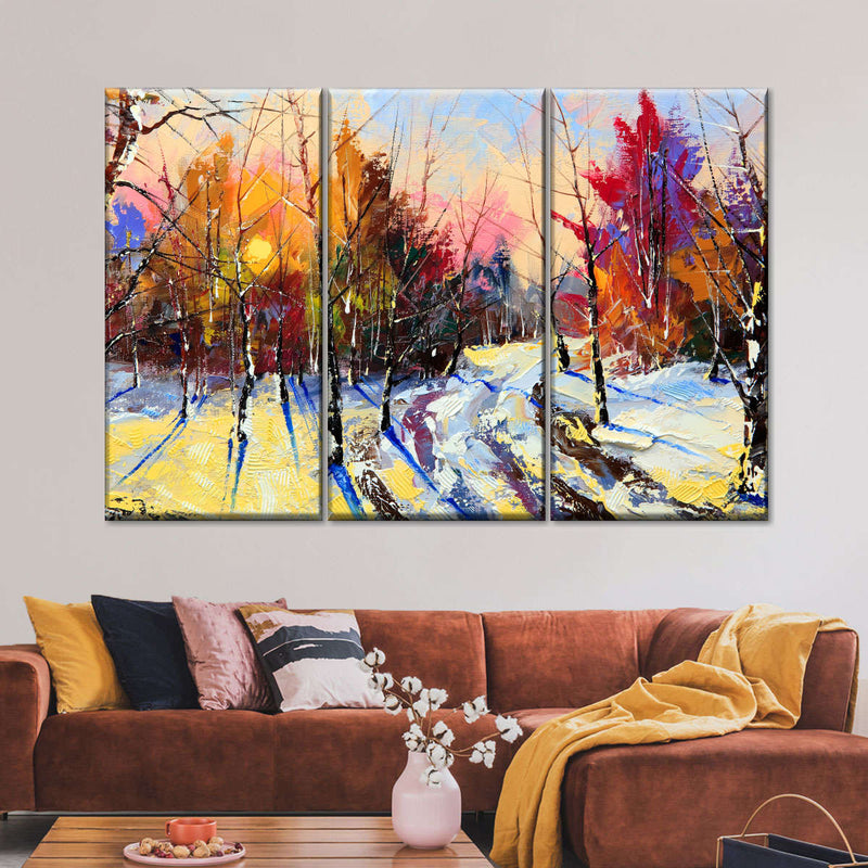 Snowy Forest Wall Art