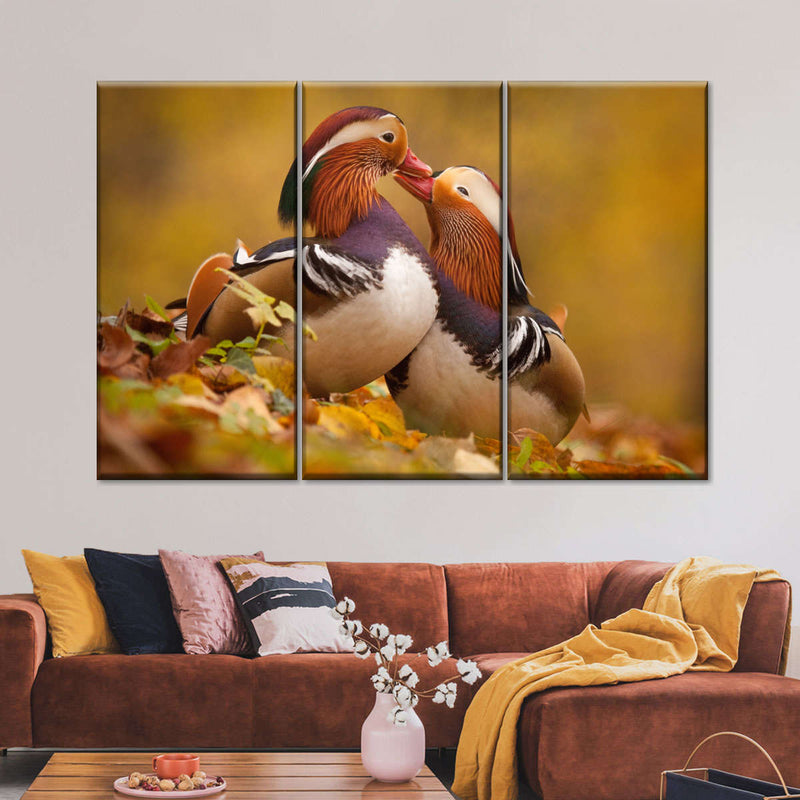 Loving Mandarin Ducks Wall Art