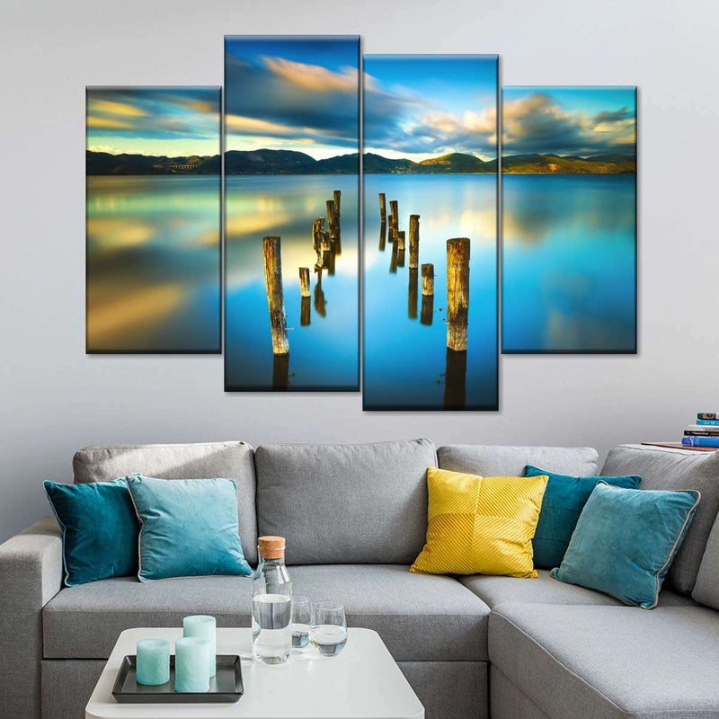 Massaciuccoli Lake Sunset Wall Art