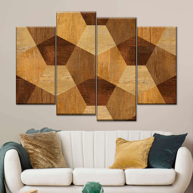 Abstract Wood Decor Wall Art