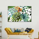 Wild Monstera Leaves Wall Art