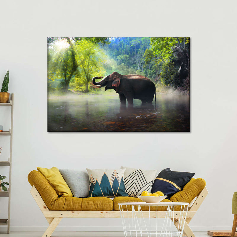 Wild Elephant Wall Art