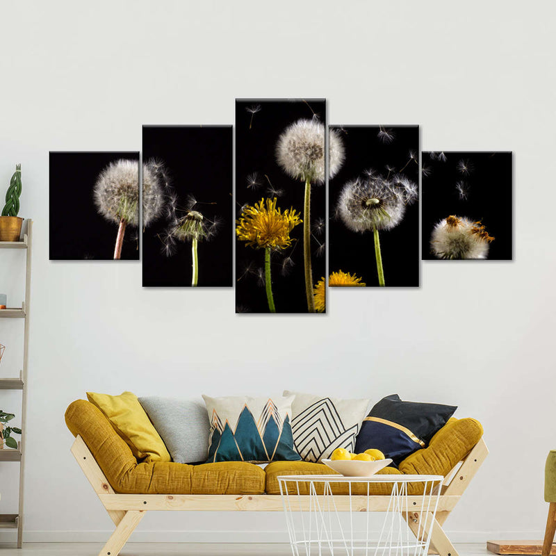 Dandelion In The Wind Wall Art