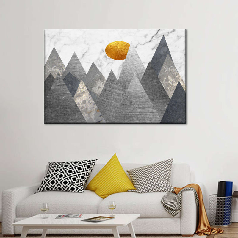 Geometric Himalayan Mountains Wall Art