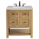 James Martin Breckenridge 30" Single Bathroom Vanity, Light Natural Oak