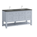 James Martin Breckenridge 60" Double Bathroom Vanity, Serenity Blue