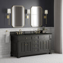James Martin Brookfield 72" Double Bathroom Vanity, Black Onyx
