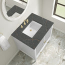 James Martin Myrrin 30" Single Bathroom Vanity, Bright White