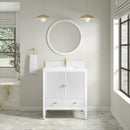 James Martin Myrrin 30" Single Bathroom Vanity, Bright White