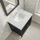 James Martin Myrrin 30" Single Bathroom Vanity, Carbon Oak
