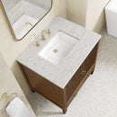 James Martin Myrrin 30" Single Bathroom Vanity, Mid-Century Walnut