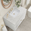 James Martin Myrrin 36" Single Bathroom Vanity, Bright White