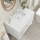 James Martin Myrrin 36" Single Bathroom Vanity, Bright White