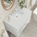 James Martin Myrrin 36" Single Bathroom Vanity, Bright White