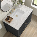 James Martin Myrrin 36" Single Bathroom Vanity, Carbon Oak