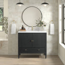 James Martin Myrrin 36" Single Bathroom Vanity, Carbon Oak