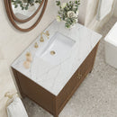 James Martin Myrrin 36" Single Bathroom Vanity, Mid-Century Walnut
