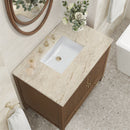 James Martin Myrrin 36" Single Bathroom Vanity, Mid-Century Walnut