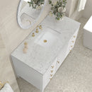 James Martin Myrrin 48" Single Bathroom Vanity, Bright White