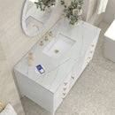 James Martin Myrrin 48" Single Bathroom Vanity, Bright White