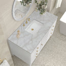 James Martin Myrrin 48" Single Bathroom Vanity, Bright White