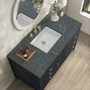 James Martin Myrrin 48" Single Bathroom Vanity, Carbon Oak