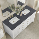 James Martin Myrrin 60" Double Bathroom Vanity, Bright White