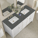 James Martin Myrrin 60" Double Bathroom Vanity, Bright White