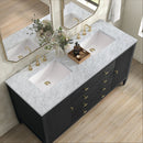 James Martin Myrrin 60" Double Bathroom Vanity, Carbon Oak