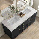 James Martin Myrrin 60" Double Bathroom Vanity, Carbon Oak